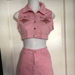 100% brand new short jacket with matching pant/skirt for sale